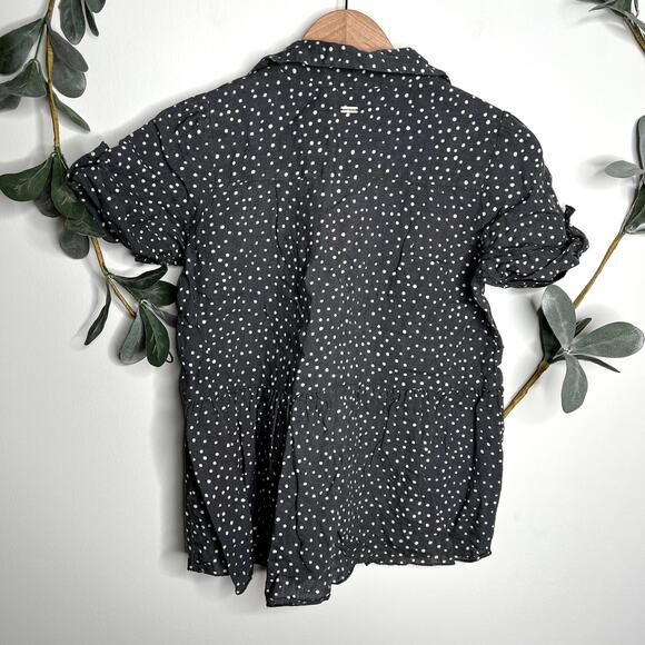 Saint Helena Gray Polka Dot Blouse - Picture 6 of 6